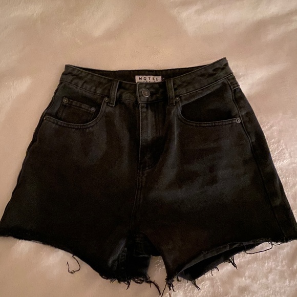 Motel Rocks Denim Shorts - Picture 1 of 2
